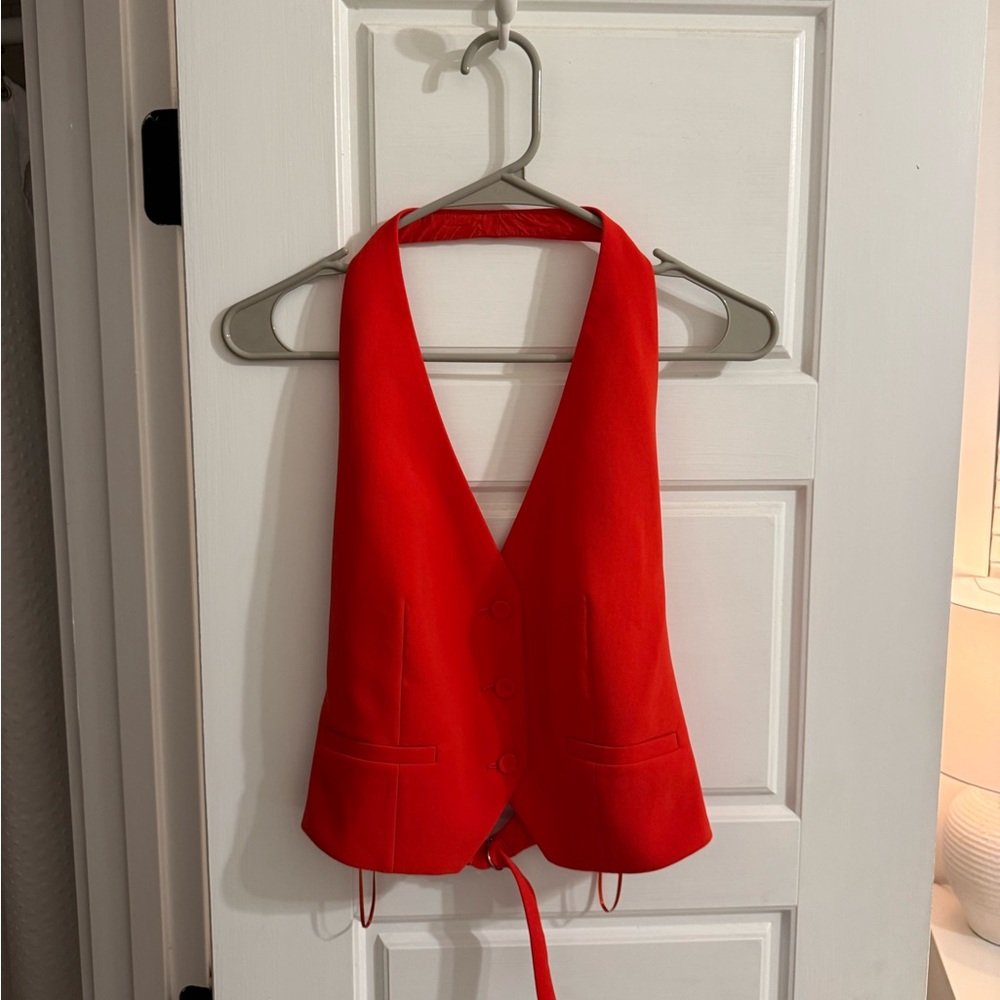 Mango Bold Red Women's Blouse